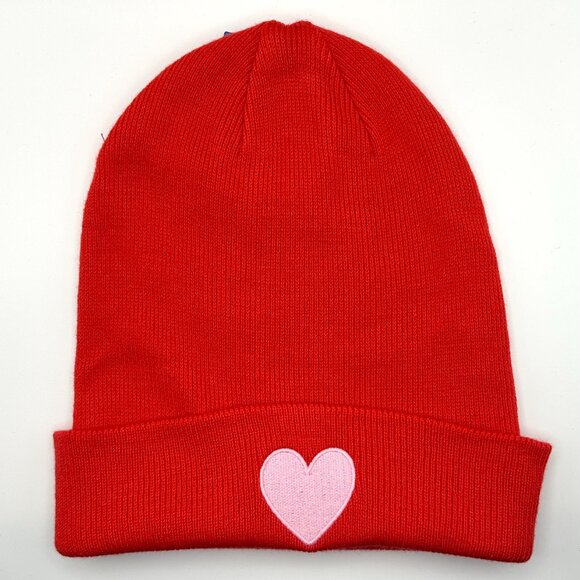 NWT. JoyLab Embroidered Heart Knit Beanie Hat. - Picture 1 of 7